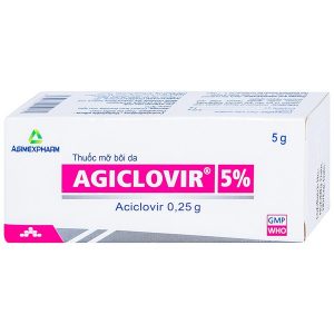 Agiclovir 5% tuýp 5g trị nhiễm Herpes simplex